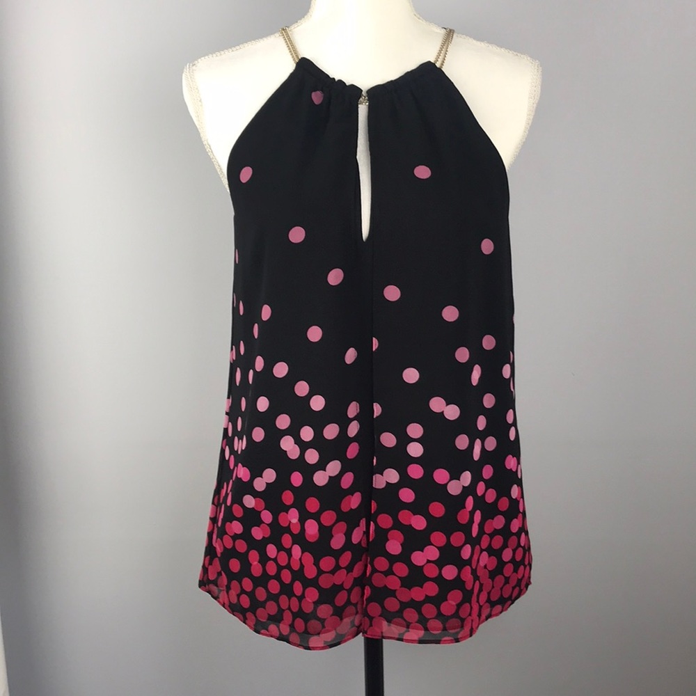 Black Marciano Jewel Neck blouse Sz Small